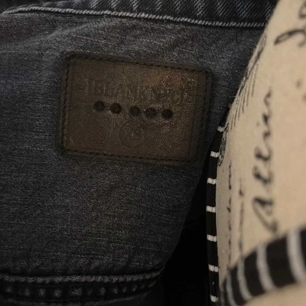 Trendy BlankNYC jean jackets in deep dark blue denim